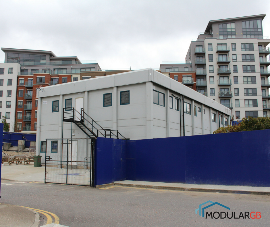 canteen and office accommodation block